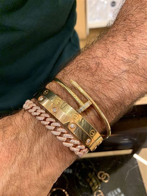 cartier bracelet men's used|cartier men' s cuff bracelet.